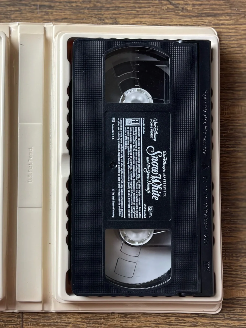 Snow White and the Seven Dwarfs VHS 1994 Walt Disney Masterpiece Collection